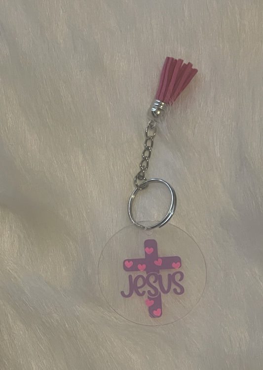 Jesus Cross Keychain