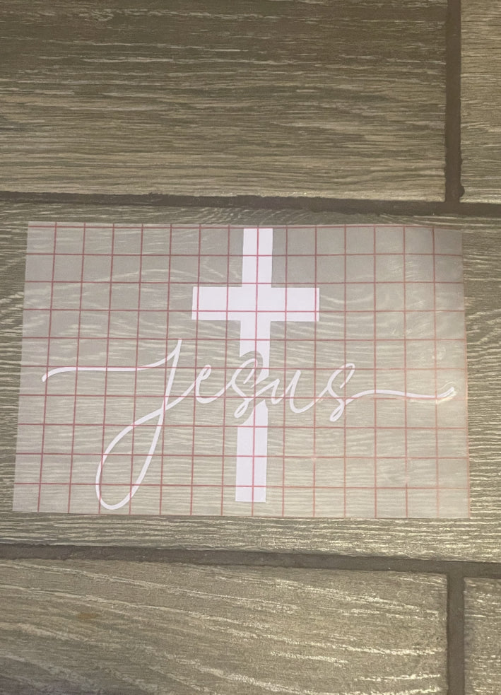 Jesus Cross Decal