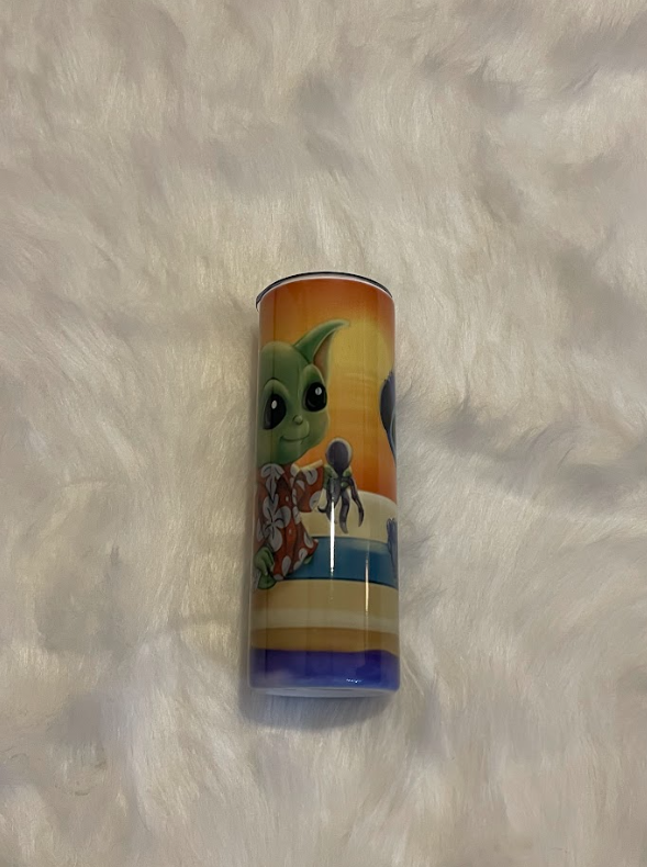 Yoda and stitch Tumbler